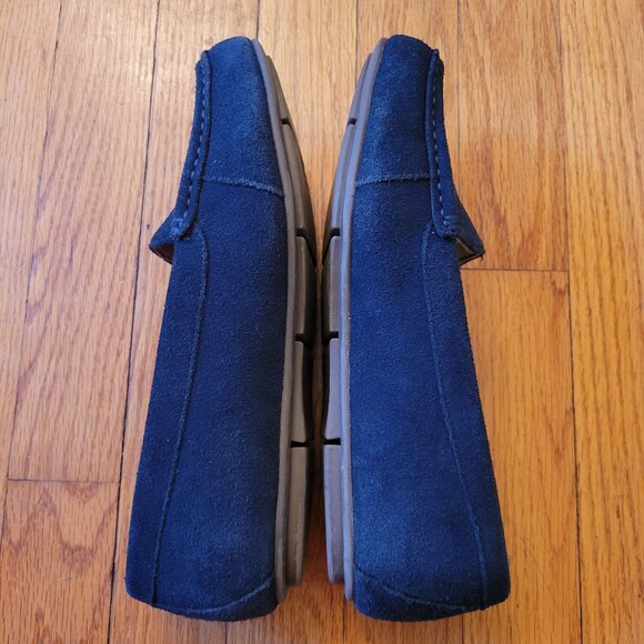 Vionic DEBBIE Leather Suede Loafers 8W Black Comfort Shoes Preppy‎ Twee Academia - Picture 7 of 7